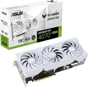 asus tuf gaming nvidia geforce rtx 4070 ti super white oc edition