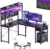 Bureau Gaming d&rsquo;Angle YOUDENOVA avec Panneau Perforé & LED